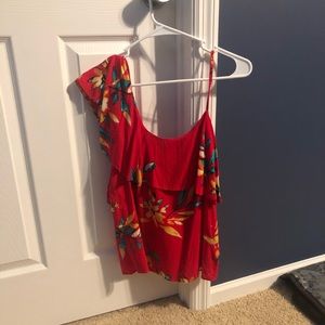 Express one shoulder flowy top